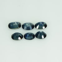 6x5 mm Natural Calibrated Blue Sapphire Loose Gemstone Oval Cut