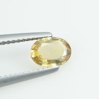 0.68 cts Natural Yellow Sapphire Loose Gemstone Oval Cut