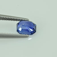 1.25 cts Natural Blue Sapphire Loose Gemstone Emerald Cut