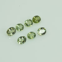 5x4 mm Natural Calibrated Teal Green Sapphire Loose Gemstone Oval Cut