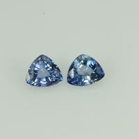 Natural Blue Sapphire Loose Gemstone Trillion Cut