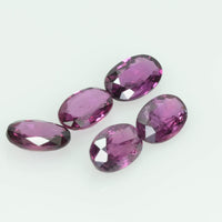 5.5x3.5 mm Natural Thai Ruby Loose Gemstone Oval Cut