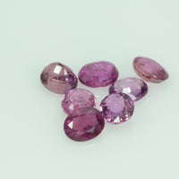 4x3.5 Natural Thai Ruby Loose Gemstone Oval Cut