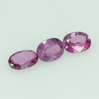 5.5x4.00 Lot Natural Thai Ruby Loose Gemstone Oval Cut