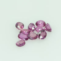 3x2.5 mm Lot Natural Thai Ruby Loose Gemstone Oval Cut