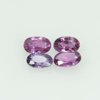 5x3 mm Lot Natural Thai Ruby Loose Gemstone Oval Cut