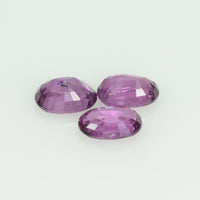 6x4mm Lot Natural Thai Ruby Loose Gemstone Oval Cut