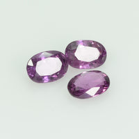 6x4mm Lot Natural Thai Ruby Loose Gemstone Oval Cut