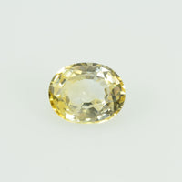0.62 Cts Natural Yellow Sapphire Loose Gemstone Oval Cut