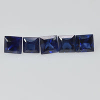 1.30 - 3.30 MM Natural Princess Cut Blue Sapphire Loose Gemstone - Thai Gems Export Ltd.