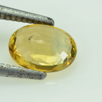 1.07 cts Natural Yellow Sapphire Loose Gemstone Oval Cut
