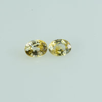 0.46 cts Natural Fancy Sapphire Loose Pair Gemstone Oval Cut