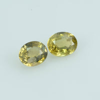 1.39 cts Natural Fancy Sapphire Loose Pair Gemstone Oval Cut