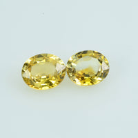 1.44 cts Natural Fancy Sapphire Loose Pair Gemstone Oval Cut
