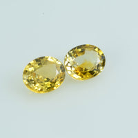 1.44 cts Natural Fancy Sapphire Loose Pair Gemstone Oval Cut