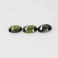 6x4 mm Natural Calibrated Green Sapphire Loose Gemstone Oval Cut