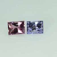 0.91 cts Natural Fancy Sapphire Loose Pair Gemstone Baguette Cut