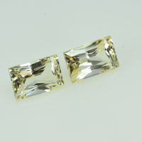 1.25 cts Natural Yellow Sapphire Loose Pair Gemstone Baguette Cut