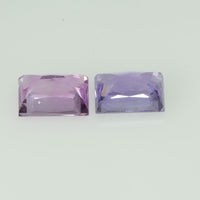 1.22 cts Natural Fancy Sapphire Loose Pair Gemstone Baguette Cut