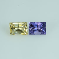 1.30 cts Natural Fancy Sapphire Loose Pair Gemstone Baguette Cut