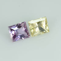 1.56 cts Natural Fancy Sapphire Loose Pair Gemstone Baguette Cut