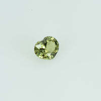 0.28 cts Natural Green Yellow Sapphire Loose Gemstone Heart Cut