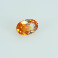 0.78 cts Natural Orange Sapphire Loose Gemstone Oval Cut