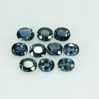 6x5 Natural Calibrated Blue Sapphire Loose Gemstone Oval Cut