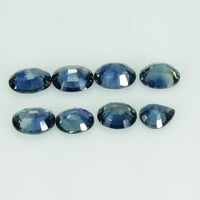 6x5 Natural Calibrated Blue Sapphire Loose Gemstone Oval Cut
