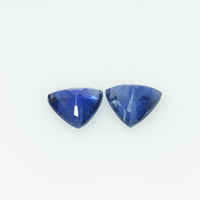 1.00 cts Natural Blue Sapphire Loose Gemstone Trillion Cut Pair