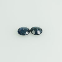 3.7-3.8 mm Natural Blue Sapphire Loose Pair Gemstone Round Cut