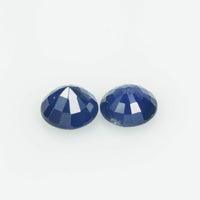 5.5 MM Natural Blue Sapphire Loose Pair Gemstone Round Cut