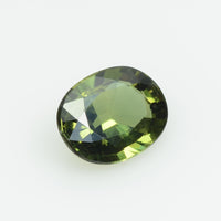 1.56 Cts Natural Green Sapphire Loose Gemstone Oval Cut