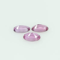 5x3 Natural Pink Sapphire Loose Gemstone oval Cut
