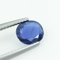 1.25 Cts Natural Blue sapphire loose gemstone oval cut