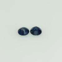 3.5-3.6 mm Natural Blue Sapphire Loose Pair Gemstone Round Cut