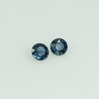 3.4 mm Natural Blue Sapphire Loose Gemstone Round Cut
