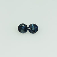 3.4 mm Natural Blue Sapphire Loose Gemstone Round Cut