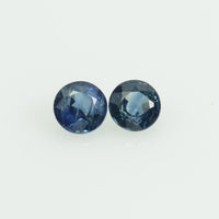 3.2 mm Natural Blue Sapphire Loose Gemstone Round Cut