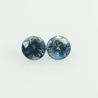 3.2 mm Natural Blue Sapphire Loose Gemstone Round Cut