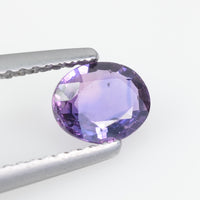 0.70 cts Natural Purple Sapphire Loose Gemstone Oval Cut