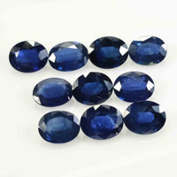 10x8 MM Natural Blue Sapphire Loose Gemstone Oval Cut