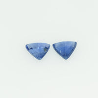 Natural Blue Sapphire Loose Gemstone Trillion Cut