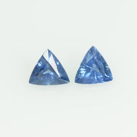 Natural Blue Sapphire Loose Gemstone Trillion Cut