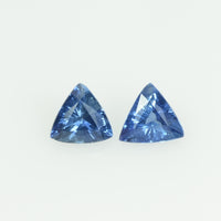Natural Blue Sapphire Loose Gemstone Trillion Cut