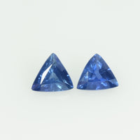 Natural Blue Sapphire Loose Gemstone Trillion Cut