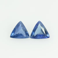Natural Blue Sapphire Loose Gemstone Trillion Cut