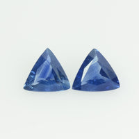 Natural Blue Sapphire Loose Gemstone Trillion Cut