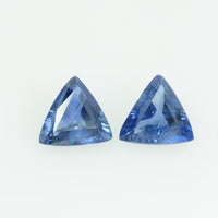 Natural Blue Sapphire Loose Gemstone Trillion Cut