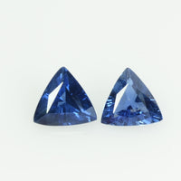 Natural Blue Sapphire Loose Gemstone Trillion Cut